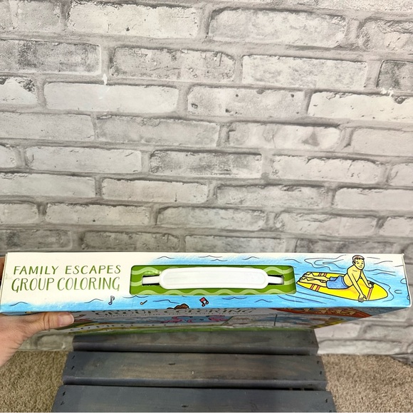 Crayola Family Escapes Group Coloring Scenes 60 Piece Set Markers Pencils Pages - Picture 5 of 16